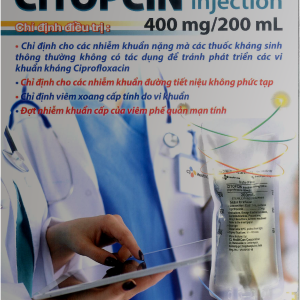 Thuốc kháng sinh Citopcin Injection 400mg/200ml